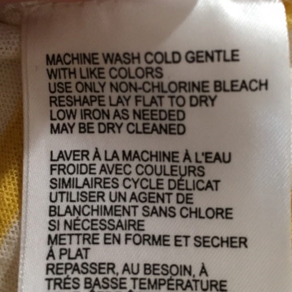 Anthropologie Yellow/White Striped Top NWT - Picture 6 of 8